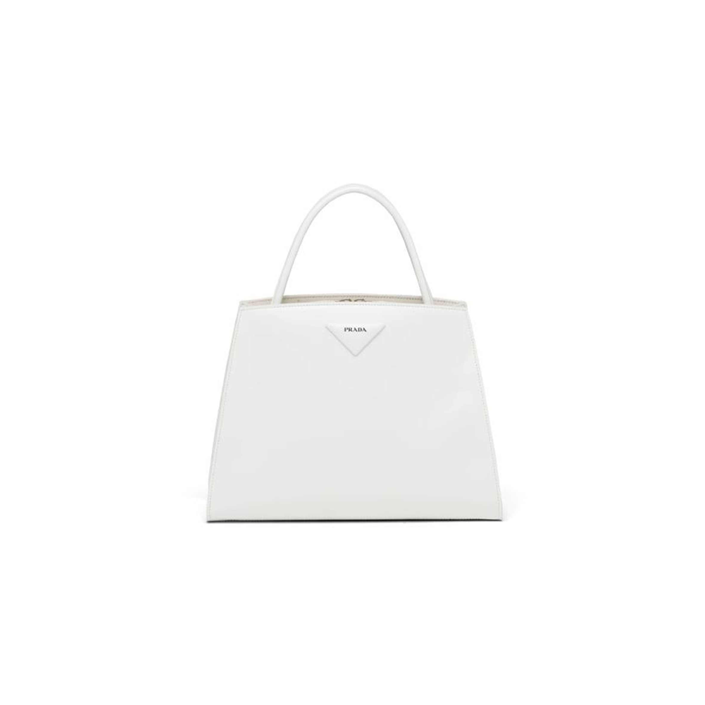 Pra*a leather white handbags 1ba328 (31*23*14.5cm)